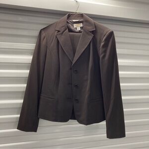 Classic Brown Blazer Suit Set